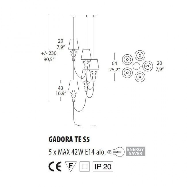 Торшер Morosini Evi Style Gadora TE S5 ES0600TE04GTAL Торшер Morosini Evi Style Gadora TE S5 ES0600TE04GTAL