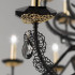 Люстра Euroluce Macrame L12+6 black RAL+gold Люстра Euroluce Macrame L12+6 black RAL+gold