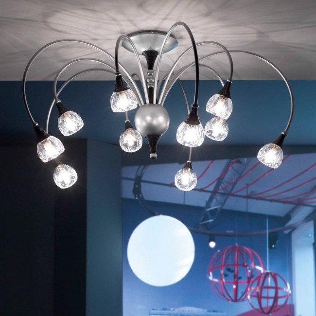 Потолочная люстра Masca Parfum 1867/10PL Acciaio ardesia Потолочная люстра Masca Parfum 1867/10PL Acciaio ardesia