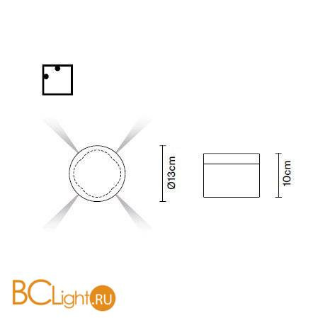 Настенный светильник Fabbian Jazz D52G08 00 Настенный светильник Fabbian Jazz D52G08 00