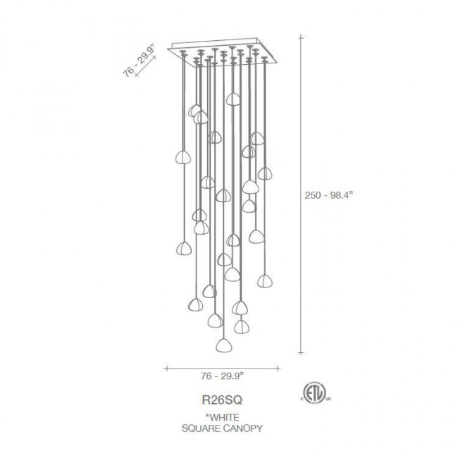 Подвесной светильник Terzani Mizu R26S E8 A9 Q Подвесной светильник Terzani Mizu R26S E8 A9 Q