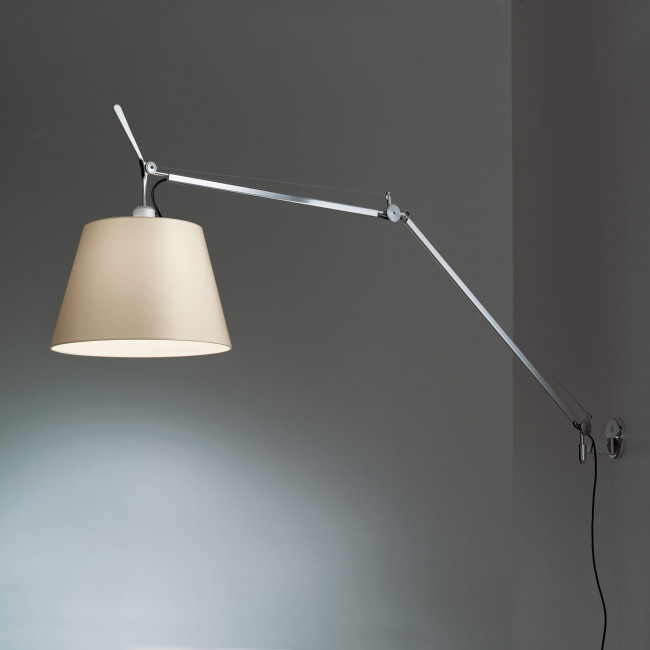 Бра Artemide Tolomeo mega parete led with dimmer alluminium 0762010A + 0563050A + 0780020A Бра Artemide Tolomeo mega parete led with dimmer alluminium 0762010A + 0563050A + 0780020A