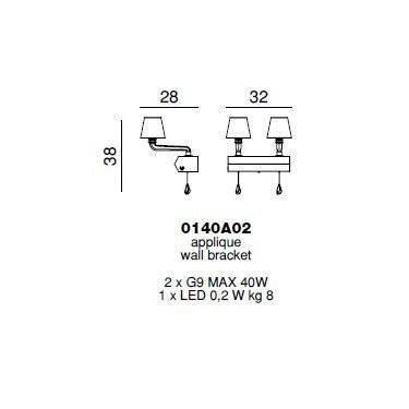 Бра Beby Group Platinum 0140A02 Chrome Swarovski Plaque Бра Beby Group Platinum 0140A02 Chrome Swarovski Plaque