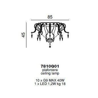Потолочный светильник Beby Garden Party 7810Q01 Gold Golden Portofino SW Silver Night Потолочный светильник Beby Garden Party 7810Q01 Gold Golden Portofino SW Silver Night