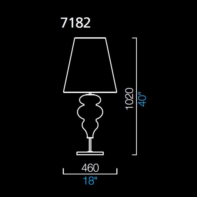 Настольная лампа Barovier&Toso Ran 7182/RR/NN