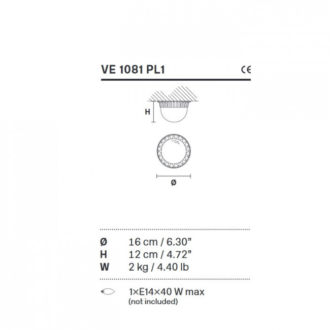 Потолочный светильник Masiero Brass & spots VE 1081 PL1