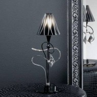 Настольная лампа Masca Chic 1831/B1 Nero lucido / Glass 501 Настольная лампа Masca Chic 1831/B1 Nero lucido / Glass 501