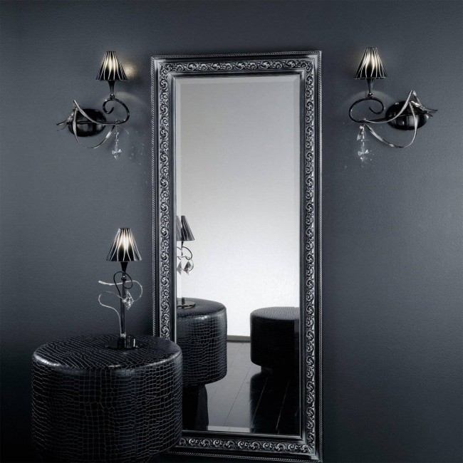 Настольная лампа Masca Chic 1831/B1 Nero lucido / Glass 501 Настольная лампа Masca Chic 1831/B1 Nero lucido / Glass 501