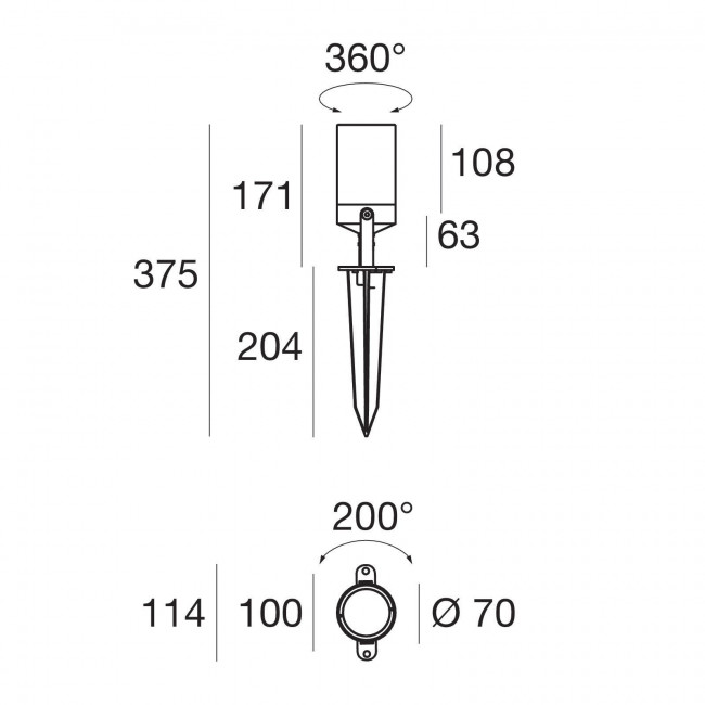Садово-парковый фонарь Linea Light Vision 51586 Садово-парковый фонарь Linea Light Vision 51586