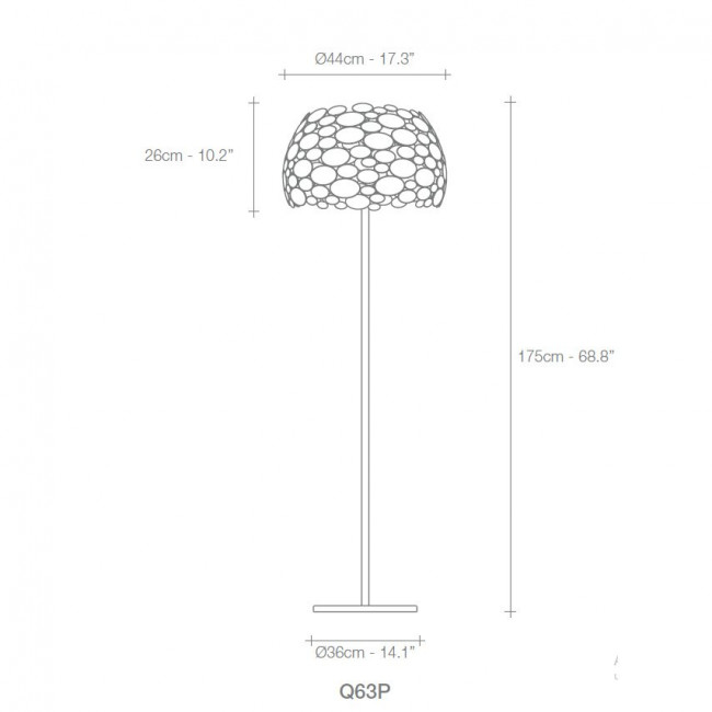 Торшер Terzani Anish Q63P E7 C8