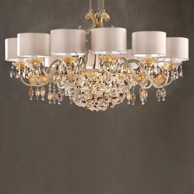 Люстра Masiero Rosemery 12 /V13/ SAT/17/ECRU