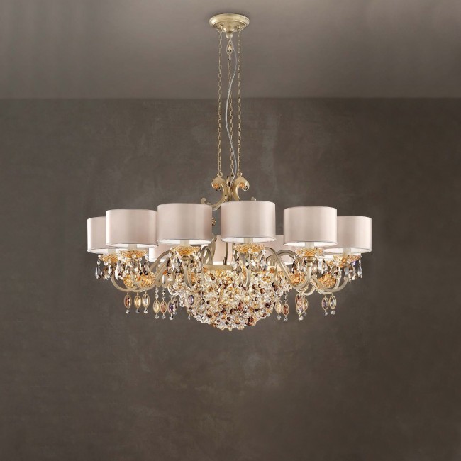 Люстра Masiero Rosemery 12 /V13/ SAT/17/ECRU