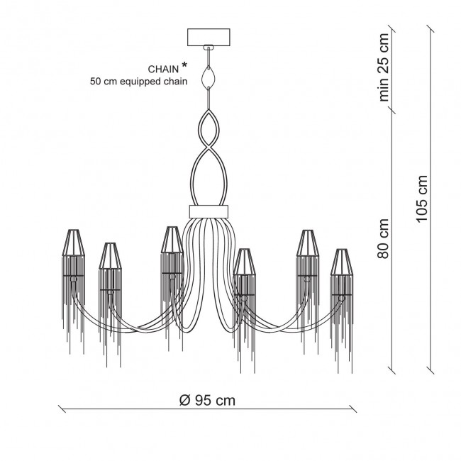 Люстра Patrizia Garganti Moulin Rouge PG320 Люстра Patrizia Garganti Moulin Rouge PG320