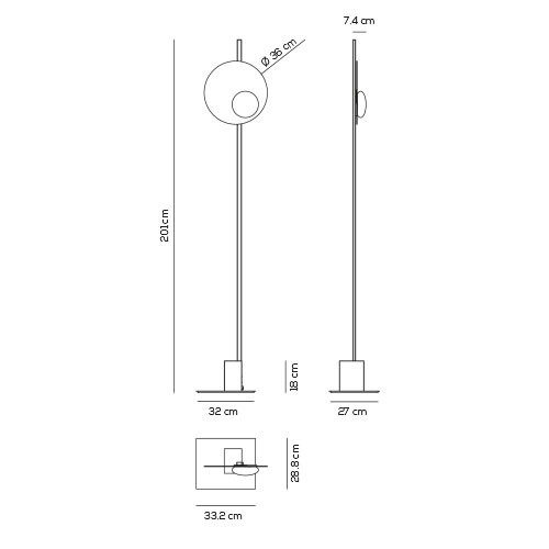 Напольный светильник Axo Light Kwic PT KWIC 36 NE XX LED Напольный светильник Axo Light Kwic PT KWIC 36 NE XX LED