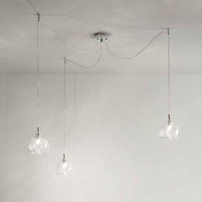 Подвесной светильник Renzo Del Ventisette Ohlala S14565/3 DEC. CROMO Подвесной светильник Renzo Del Ventisette Ohlala S14565/3 DEC. CROMO