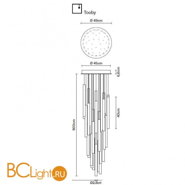 Подвесной светильник Fabbian Tooby F32 A05 00 Подвесной светильник Fabbian Tooby F32 A05 00