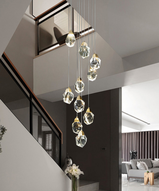 Подвесной светильник DeLight Collection crystal rock ii 9701P/10R brass