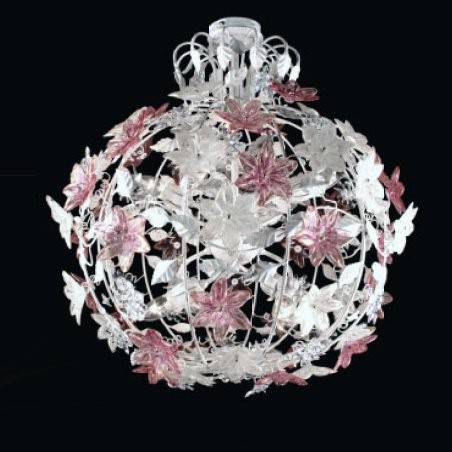 Потолочный светильник Renzo Del Ventisette PL 14382/8 DEC. 0148 + ARGENTO Потолочный светильник Renzo Del Ventisette PL 14382/8 DEC. 0148 + ARGENTO