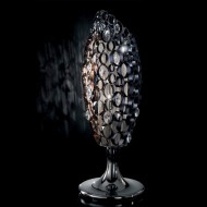 Настольная лампа IDL Chrysalis 448/5L black nickel with satin nickel chains Настольная лампа IDL Chrysalis 448/5L black nickel with satin nickel chains