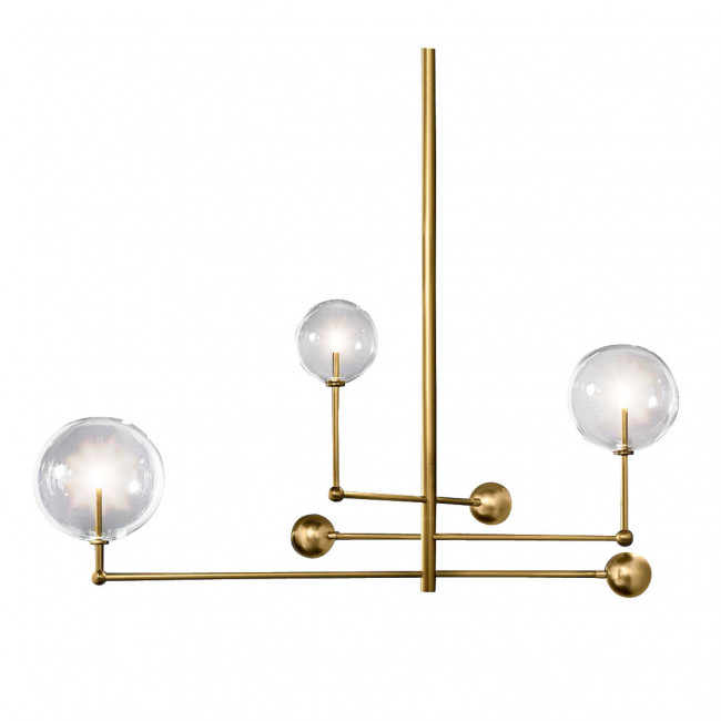 Люстра DeLight Collection Globe Mobile KG0835P-3 brass Люстра DeLight Collection Globe Mobile KG0835P-3 brass