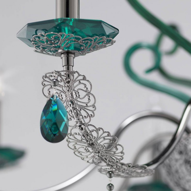 Люстра Euroluce Macrame L8 nichel Verde Yncanto Люстра Euroluce Macrame L8 nichel Verde Yncanto