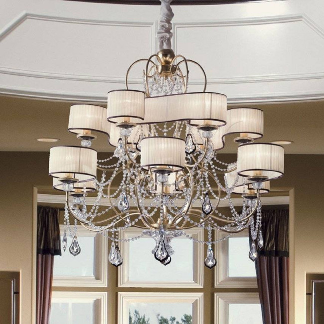 Люстра Masca Foulard 1876/12 Oro moka Люстра Masca Foulard 1876/12 Oro moka