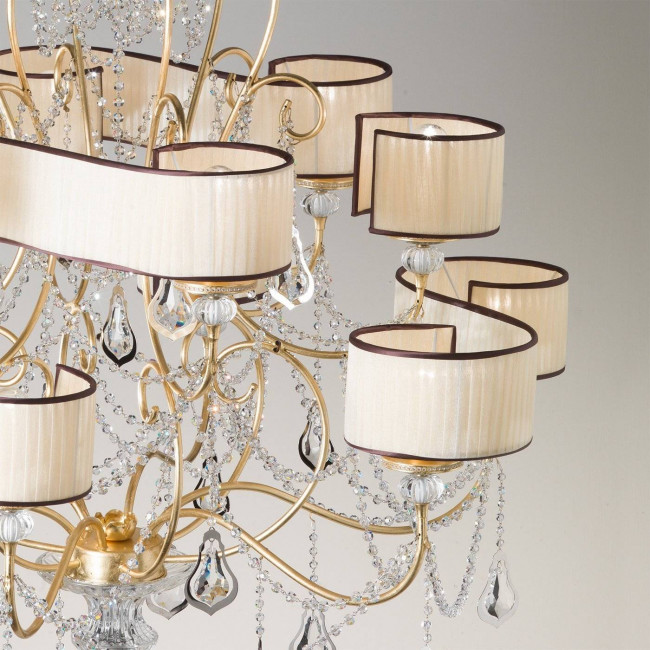 Люстра Masca Foulard 1876/12 Oro moka Люстра Masca Foulard 1876/12 Oro moka