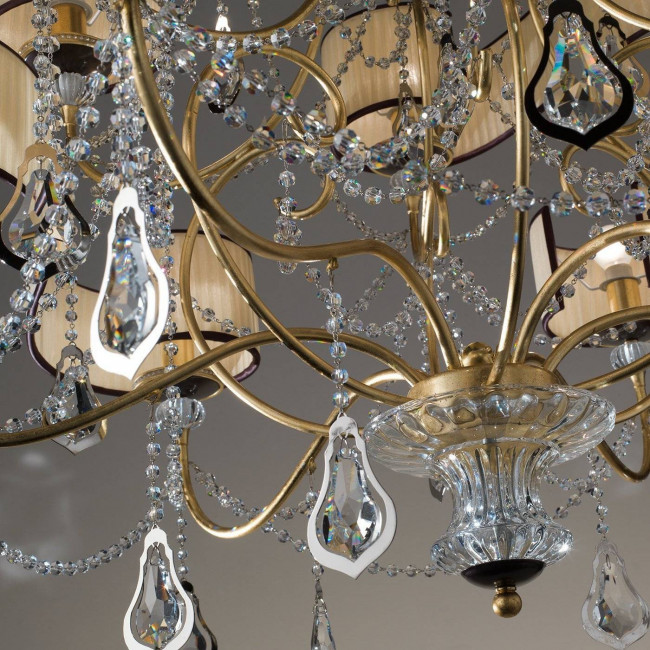 Люстра Masca Foulard 1876/12 Oro moka Люстра Masca Foulard 1876/12 Oro moka