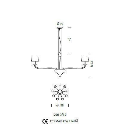 Люстра Sylcom Sahara 2010/12 NE