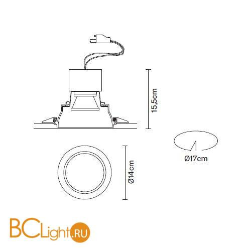 Встраиваемый спот (точечный светильник) Fabbian Tools F19 F53 01