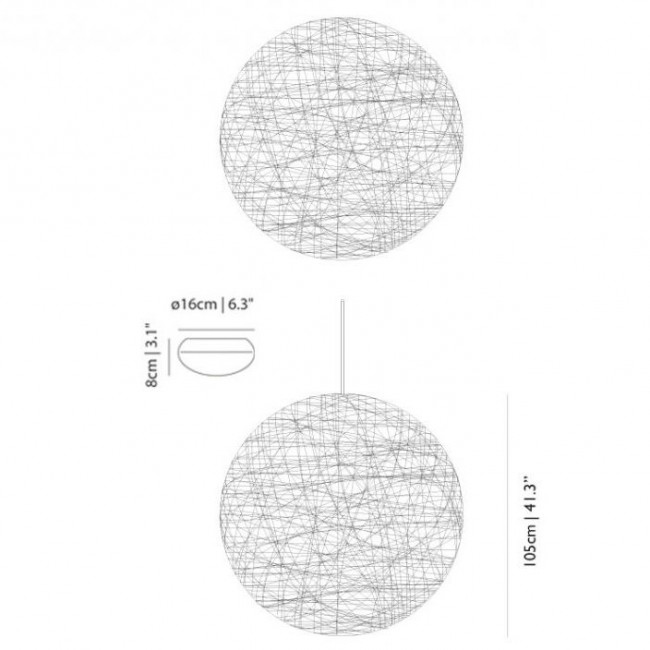 Подвесной светильник MOOOI Random light L LED MOLRAL-L---BB Подвесной светильник MOOOI Random light L LED MOLRAL-L---BB