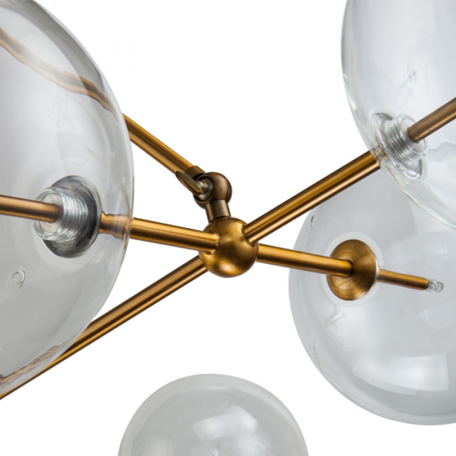 Люстра DeLight Collection Globe Mobile KG0965P-10B brass Люстра DeLight Collection Globe Mobile KG0965P-10B brass