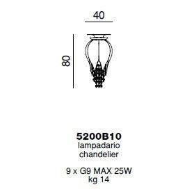 Потолочный светильник Beby Group Bouquet 5200B10 Gold Chrome Diamond Потолочный светильник Beby Group Bouquet 5200B10 Gold Chrome Diamond