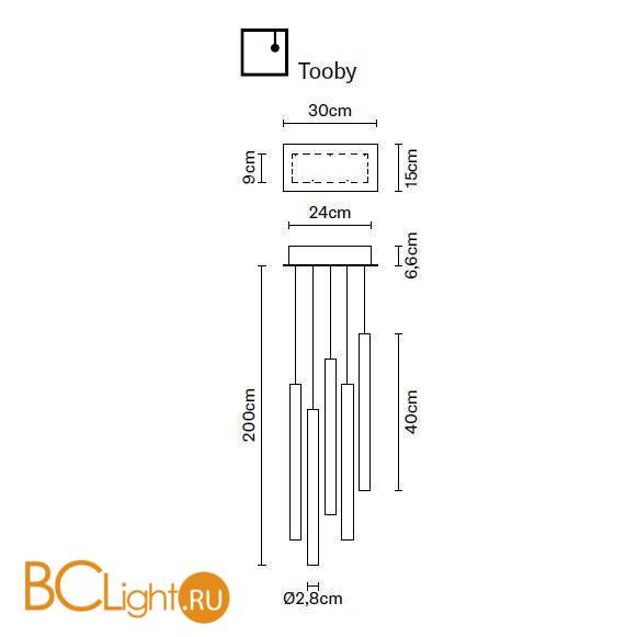 Подвесной светильник Fabbian Tooby F32 A07 00 Подвесной светильник Fabbian Tooby F32 A07 00