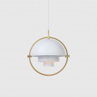 Подвесной светильник Gubi Multi-Lite Pendant Brass White Semi Matt