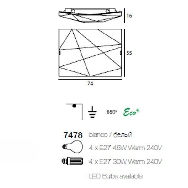 Потолочный светильник Linea Light Face 7478