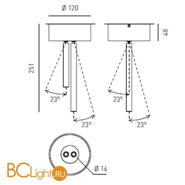 Потолочный светильник Axo Light Virtus VIRTUS CEILING LAMP 101 07