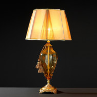 Настольная лампа Euroluce Adone LG1 gold Amber Настольная лампа Euroluce Adone LG1 gold Amber