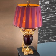 Настольная лампа Euroluce Luigi XV LG5 gold Amethyst Настольная лампа Euroluce Luigi XV LG5 gold Amethyst