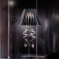 Настольная лампа Masca Chic 1831/BG Nero lucido / Glass 509 Настольная лампа Masca Chic 1831/BG Nero lucido / Glass 509