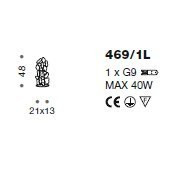 Настольная лампа IDL Corten 469/1L brown corten Настольная лампа IDL Corten 469/1L brown corten