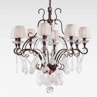 Люстра Beby Group Nuovo Vintage 3101/8 Rusty White silk White Silver Leaf Люстра Beby Group Nuovo Vintage 3101/8 Rusty White silk White Silver Leaf