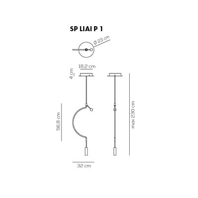 Подвесной светильник Axo Light Liaison SP LIAI P 1 OO NE LED Подвесной светильник Axo Light Liaison SP LIAI P 1 OO NE LED