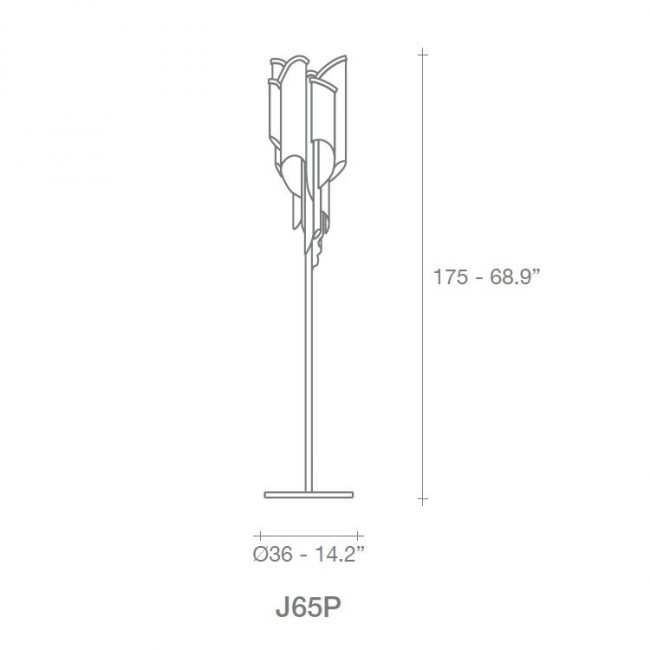 Торшер Terzani Stream J65P E7 C8 Торшер Terzani Stream J65P E7 C8
