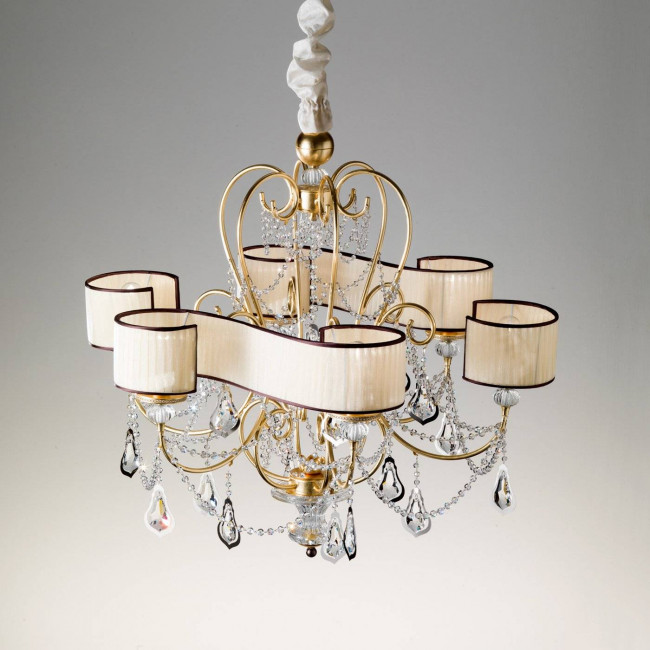 Люстра Masca Foulard 1876/6 Oro moka Люстра Masca Foulard 1876/6 Oro moka