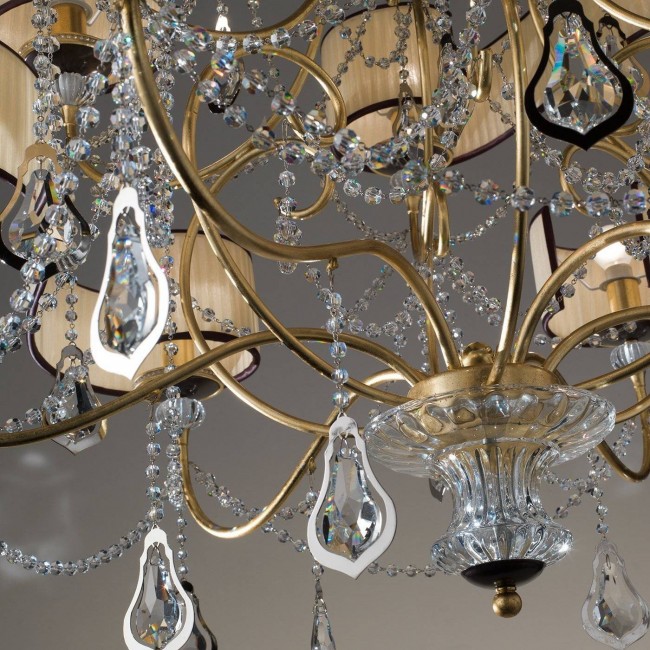 Люстра Masca Foulard 1876/6 Oro moka Люстра Masca Foulard 1876/6 Oro moka