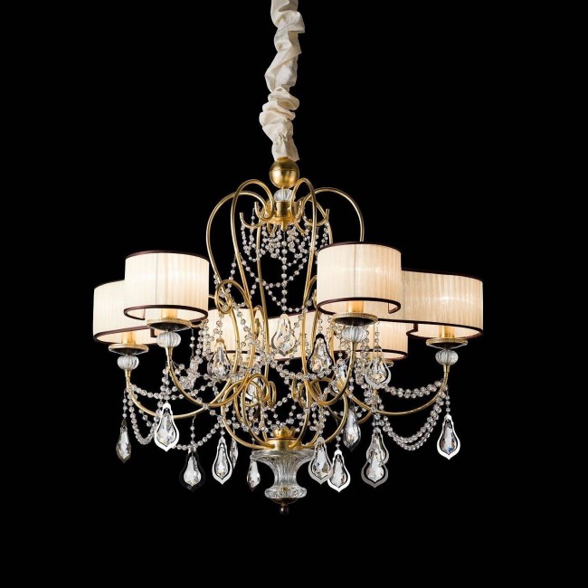 Люстра Masca Foulard 1876/6 Oro moka Люстра Masca Foulard 1876/6 Oro moka