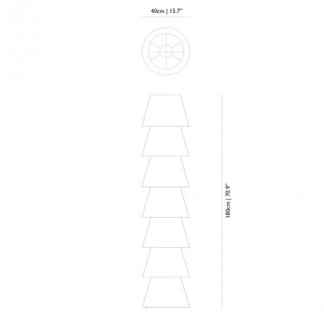 Напольный светильник MOOOI Set up shades 7 MOLS7-----W Напольный светильник MOOOI Set up shades 7 MOLS7-----W