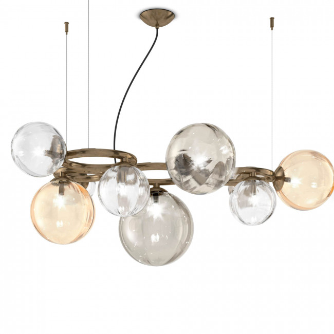 Подвесной светильник Vistosi Puppet Ring SP 9 MULTI NNS Подвесной светильник Vistosi Puppet Ring SP 9 MULTI NNS