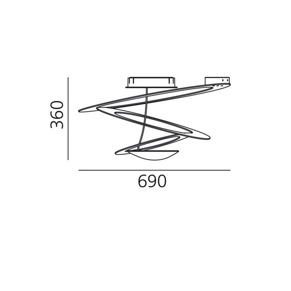 Потолочный светильник Artemide Pirce 1255W10A